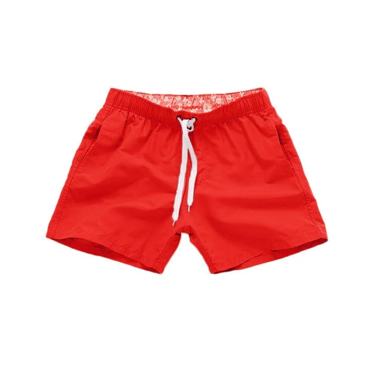 Beach Pants Men's Swimming Shorts Solid Color Three-point Loose Fitness Sports Casual Short Classic Men Clothing Male Swim Wear
