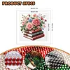Flowers Books Partial 11CT DIY Beaded Cross Stitch Kits for Beginners Adults Home Wall Decor Cross Stitch Art and Crafts Kits 36x36cm tapestrymarket