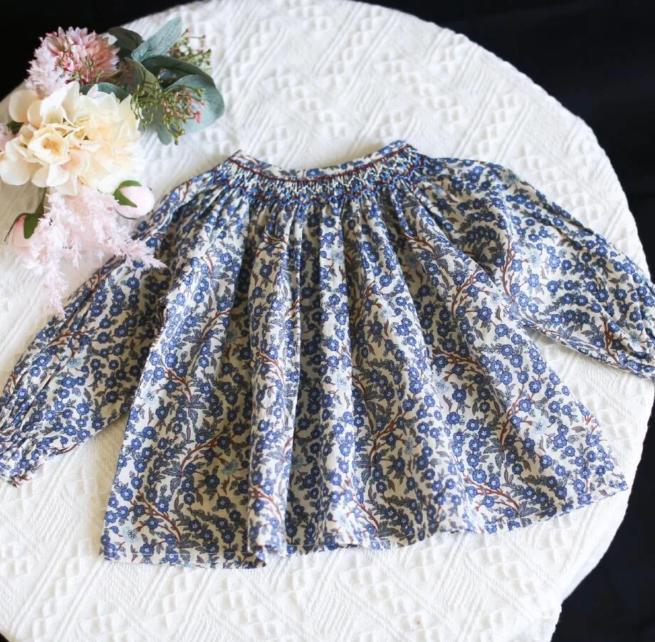 Autumn Girls T Shirts 2020 Cotton Brand T-shirt Toddler Shirts Baby Girl Long Sleeve Broken Flowers T Shirt Kids O-neck Clothes