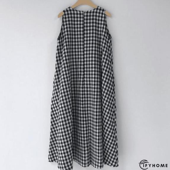 Black Casual Sleeveless Weaving Dress | IFYHOME