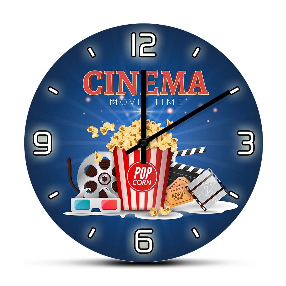 

Movie Time - Frameless Acrylic Wall Clock, 501 Original