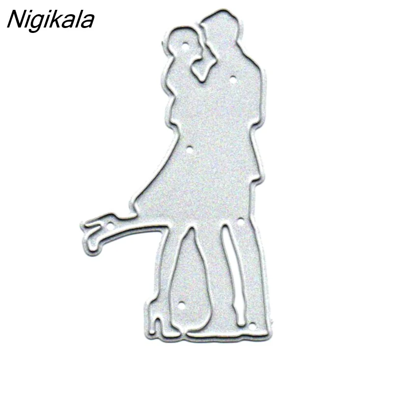 Nigikala Cutting Dies Men Women Scrapbook Valentine's Day Gift DIY Craft Die Cut Paper Cards Making Tool