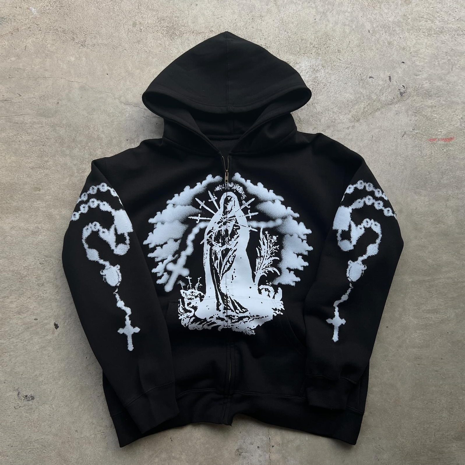 Retro Fashion Zip-Up Hoodie