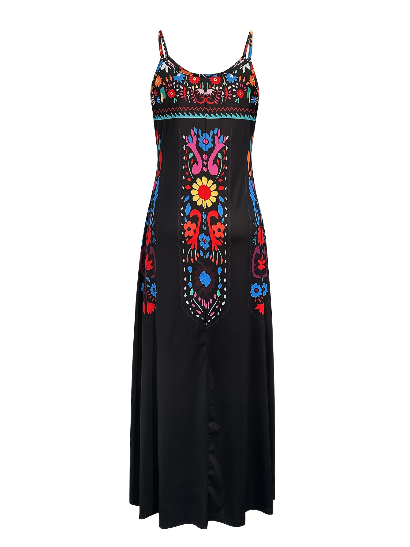 Summer New Arrival Ethnic Style Sexy Floral Print Versatile Elegant Halter Dress - Perfect For Vacation, Parties, And Daily Commute | IFYHOME