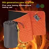 USB Rechargeable Heated Sleeping Bag Pad 3 Heat Levels 5 Heating Zones for Tent