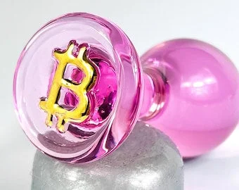 22K Gold Bitcoin Glass Sex Toys (BTC) Butt Plug made from Premium  Borosilicate Glass Anal Plug Anal Beads Gag Gift Bdsm Toys DDLG Mature