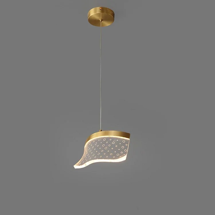 Uneven Copper Acrylic Pendant Lights for Kitchen Island Unique Pendant Light - Appledas