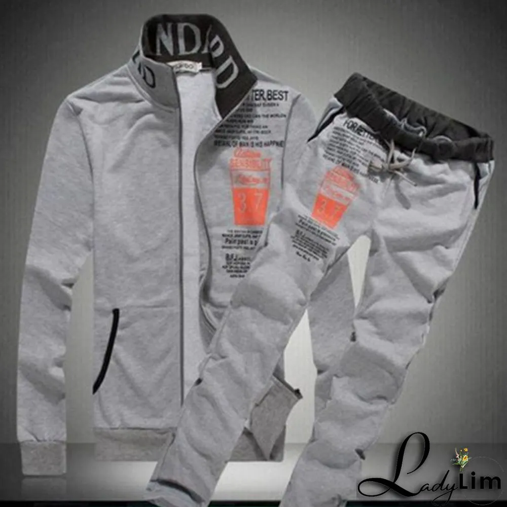 Black Casual Sportswear Print Split Joint Zipper Long Sleeve Two Pieces