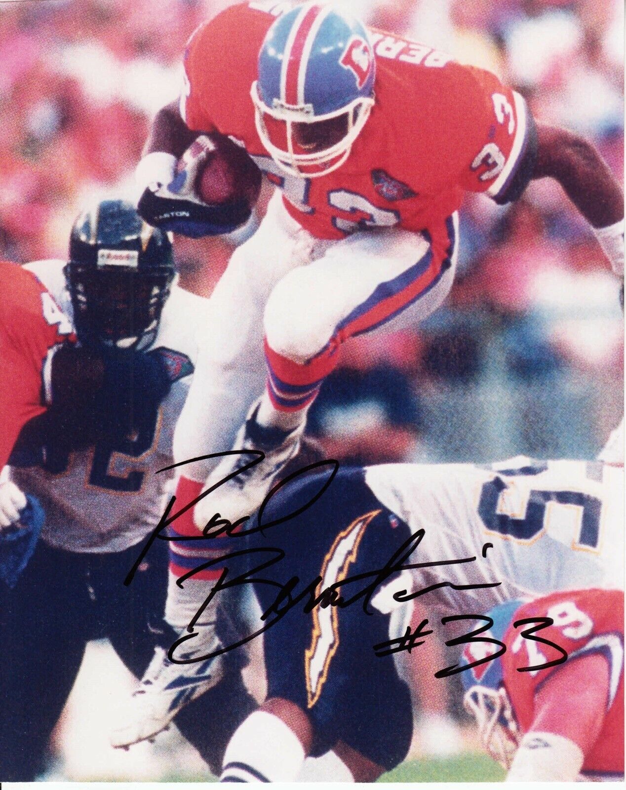 Rod Bernstein #1 8x10 Signed Photo Poster painting w/ COA Denver Broncos 033119