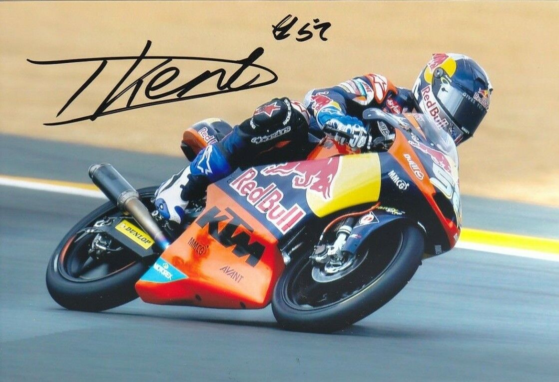 DANNY KENT Signed Moto3 RED BULL KTM AJO Colour Photo Poster painting (B)