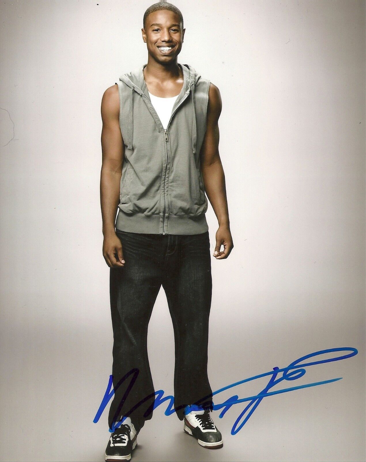 MICHAEL B JORDAN 'FRIDAY NIGHT LIGHTS' SIGNED 8X10 PICTURE 1 *PROOF *COA