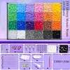 Fuse Bead Tool Set 13, 000/26, 000/39, 000 Beads, Plus an Additional 2, 000 Black And White 2.6Mm Beads , 3D Mosaic Craft Tool Set, Quality Fusible Beads Come with a Toolkit That Includes a Small Spoon And Tweezers