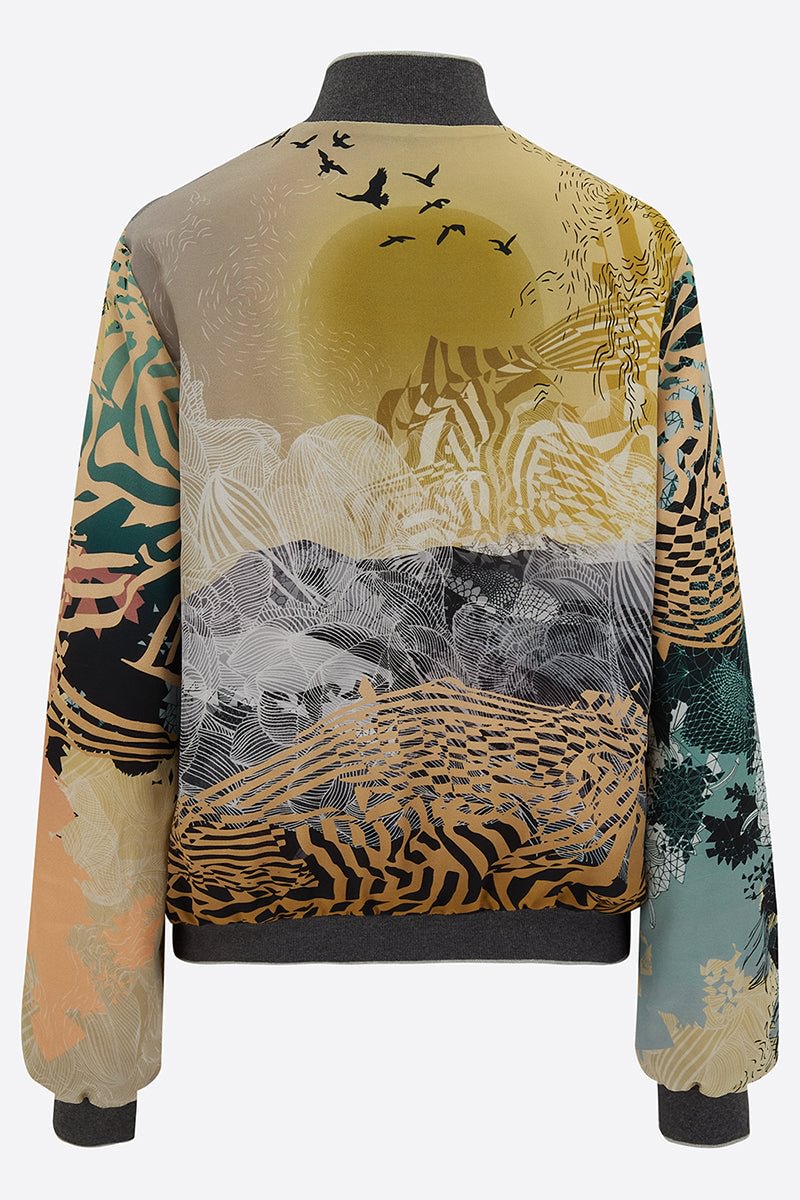 Lola Silk Bomber Jacket