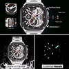 New square watch fashion trendy men's large dial retro watch