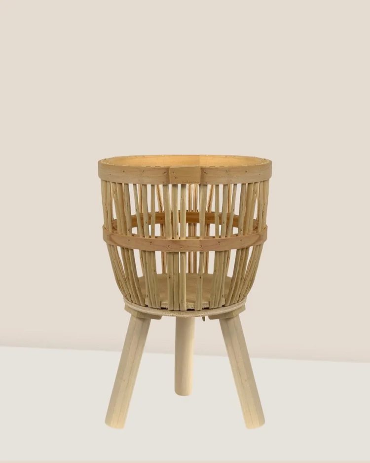 Bamboo Basket with Stand