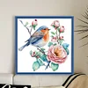 Flowers And Birds-18CT Counted Cross Stitch 20*20cm/7.87*7.87in