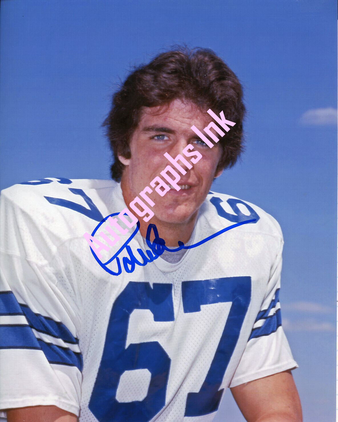 Pat Donovan autographed 8x10 Dallas Cowboys Topps Vault #1