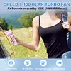 Portable Handheld Personal Turbo Fan USB Rechargeable Cooling Fan 100 Gear Speed
