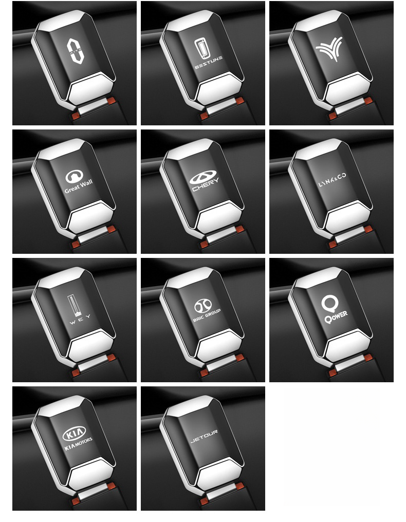 Vehicle-mounted zinc alloy electroplated safety belt extension buckle