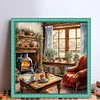 (US Local)Winter Warming Room-11CT Stamped Cross Stitch Kit(50x50cm)