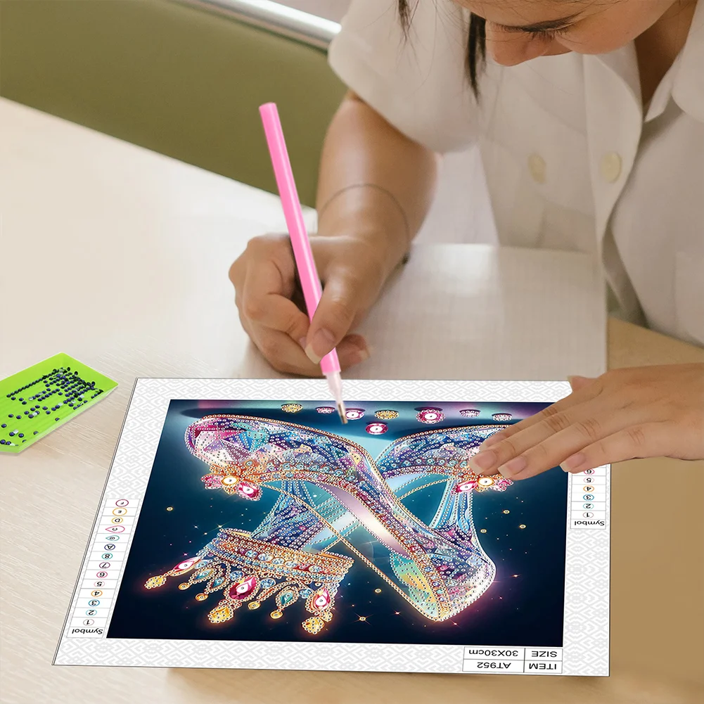 Diamond Painting - Partial Special Shaped Drill - Crystal High Heels(Canvas|30*30cm)