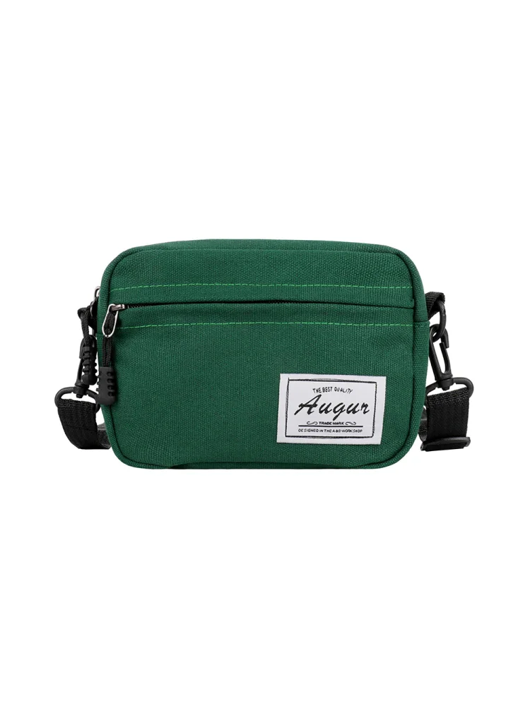 Fashion Women Canvas Patchwork Crossbody Phone Bag Mini Handbags (Green)
