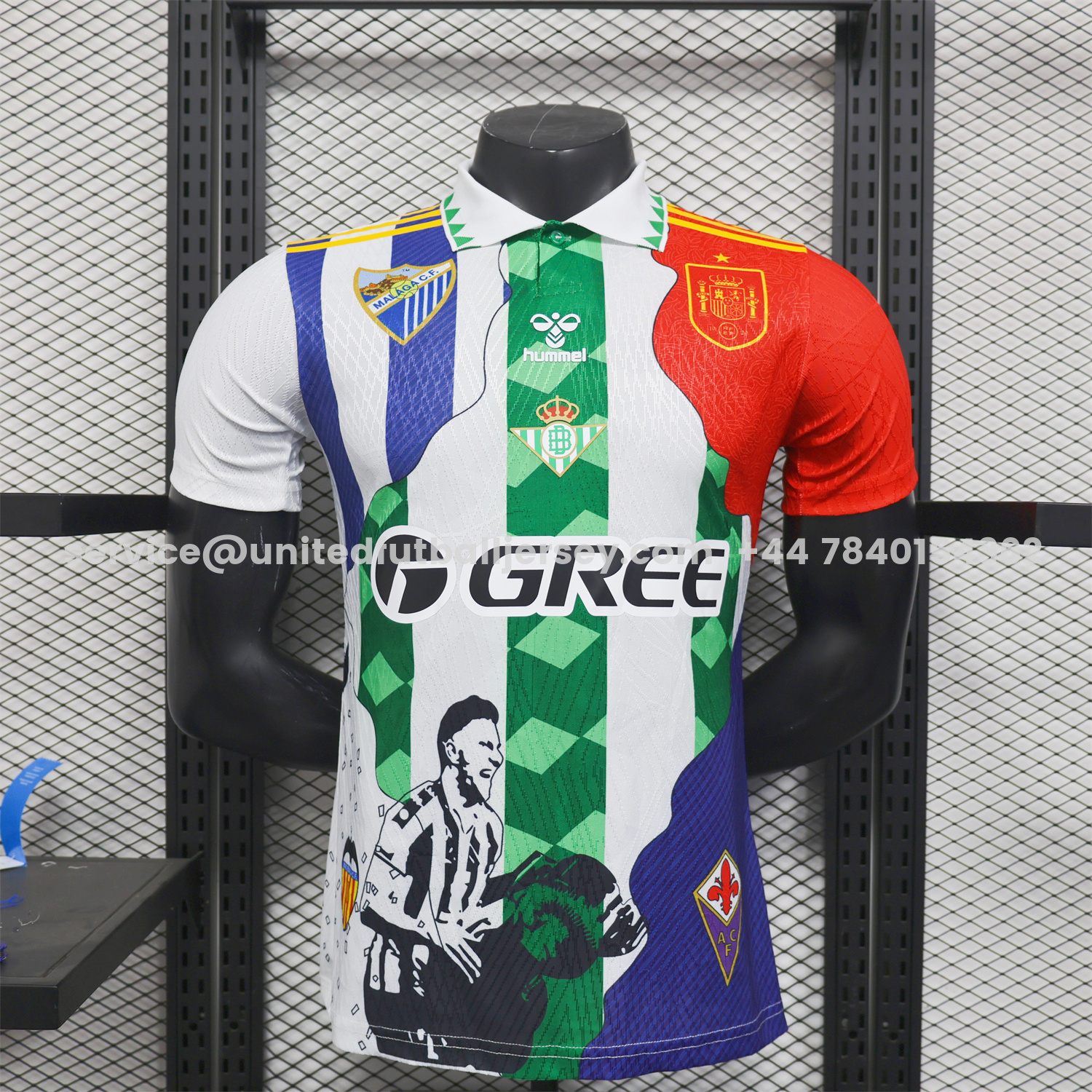 Joaquín 25-26 Career Commemorative Jersey - Player Version - Real Betis Spain Malaga Fiorentina