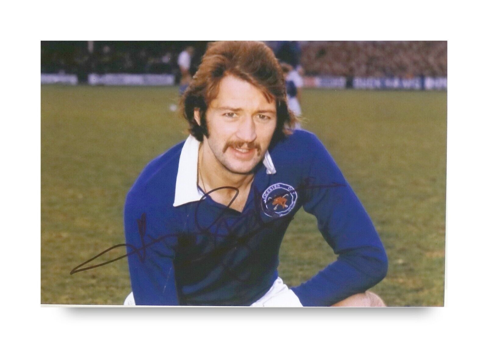 Frank Worthington Signed 6x4 Photo Poster painting Leicester City Huddersfield Autograph + COA