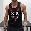 Devilish Graphic Tank Top for Men - Perfect for Fitness and Casual Wear by Inlyline