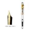 PENBBS 498 Features Haha Cat resin fountain pen, universal calligraphy practice iridium gold pen with blade and rounded nib
