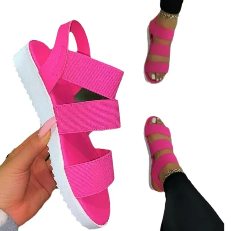 Yyvonne Summer New Women's Leisure Flat Beach Sandals Women's Light Toe Women's Shoes