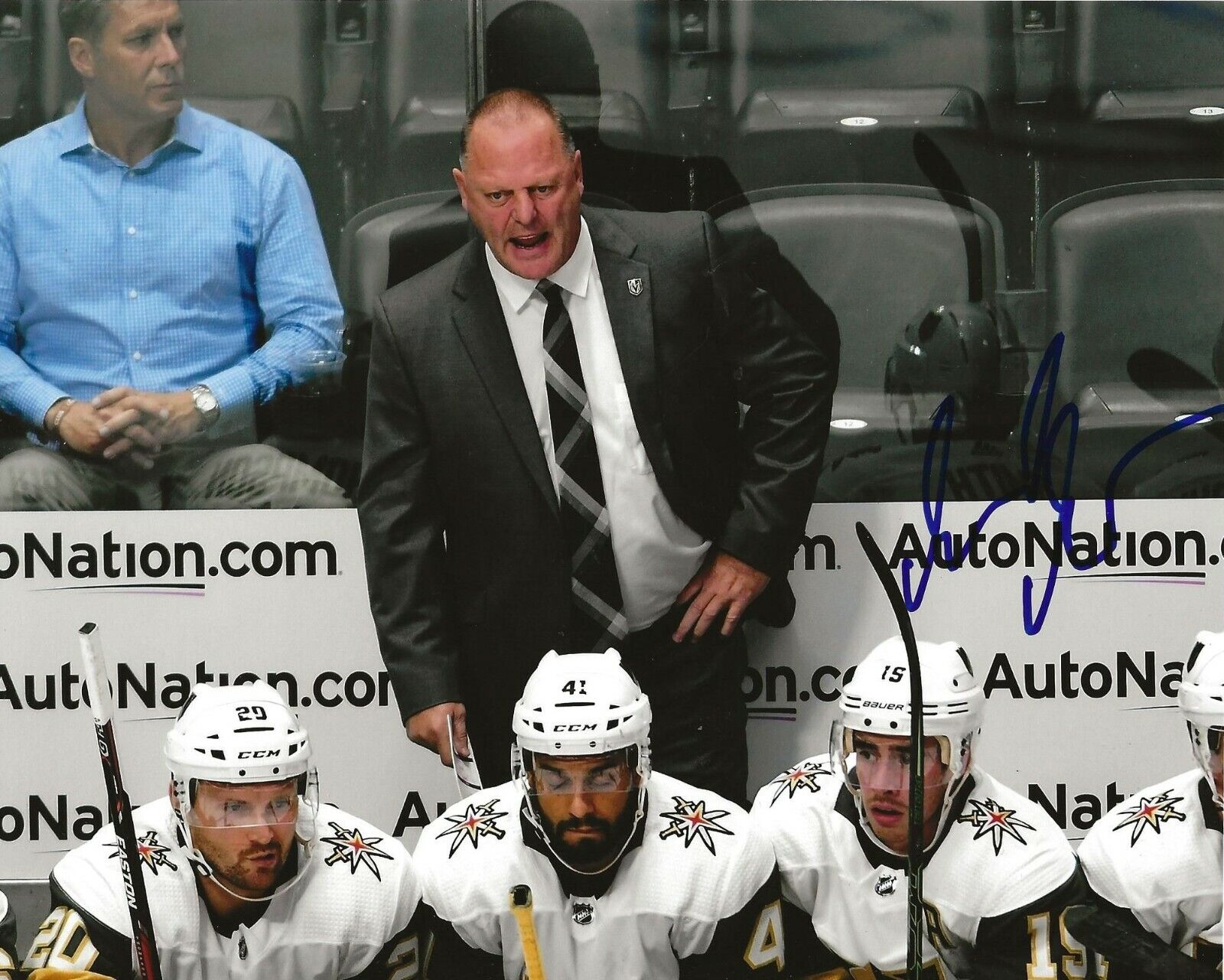 Gerard Gallant signed Las Vegas Golden Knights 8x10 Photo Poster painting autographed 2