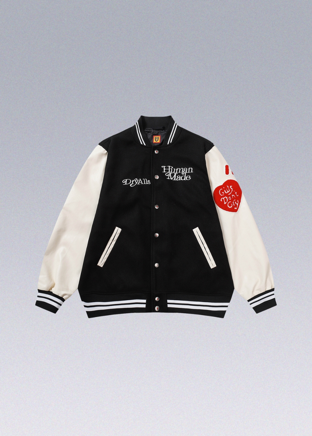 Human Made Varsity Jacket Grey