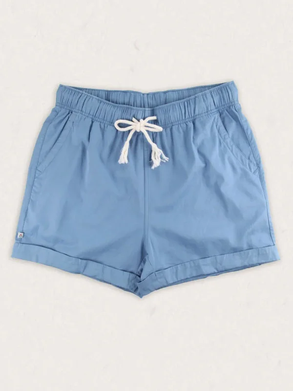thin comfortable solid color lace-up ladies shorts