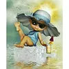 Diamond Painting -DIY Round Drill Cartoon Girl