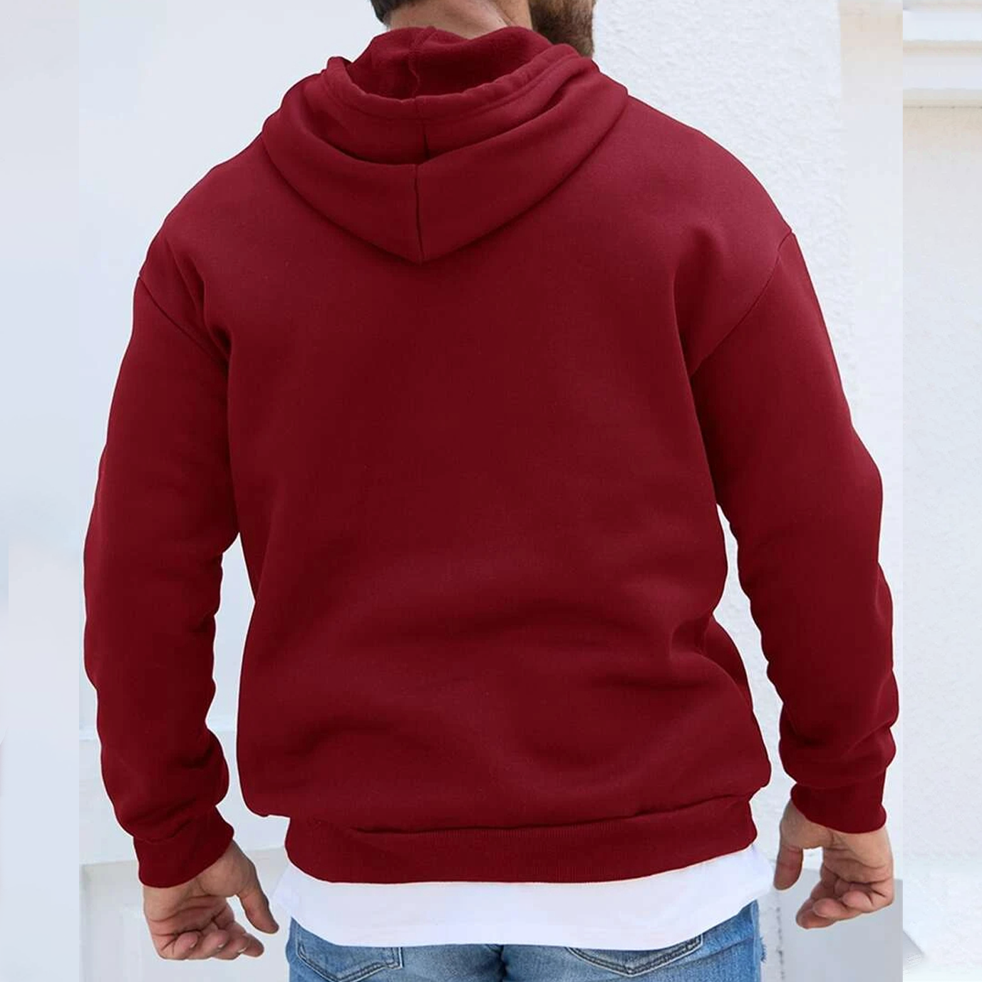 Men's Vintage Printed Oversized Hoodie