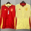 2024 Spain Reversible Windbreaker (red-yellow)Soccer Jersey 1:1 Thai Quality