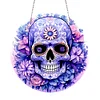Diamond Painting Stained Glass Skull Pendant