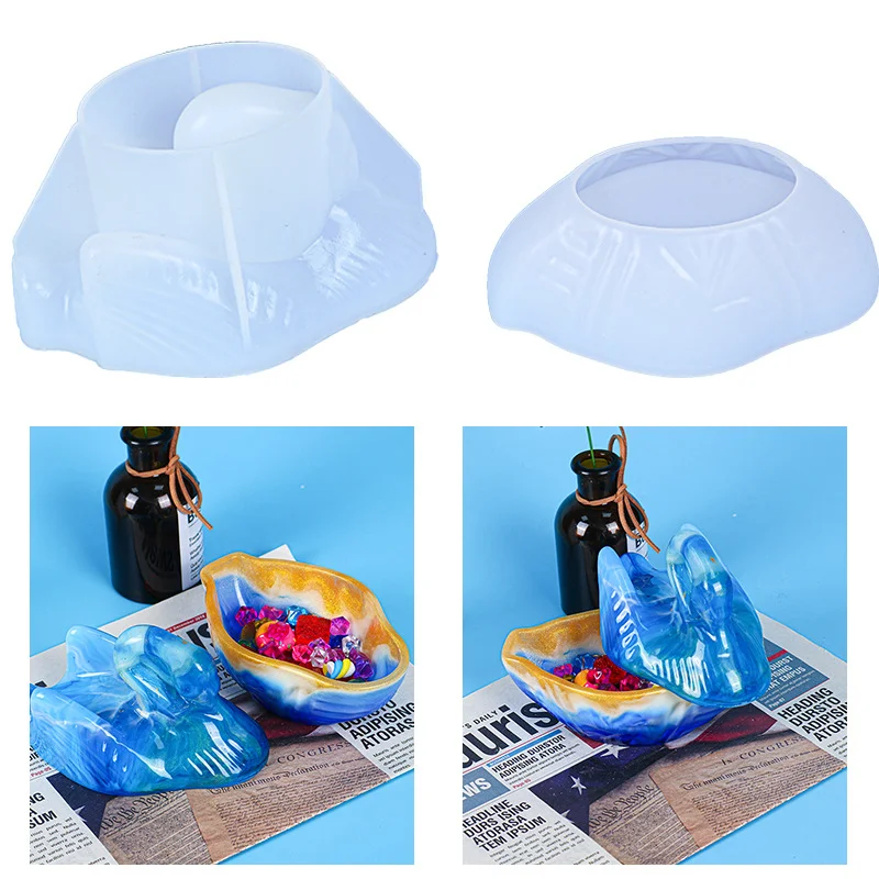 3D Swan Storage Box Silicone Set Mold