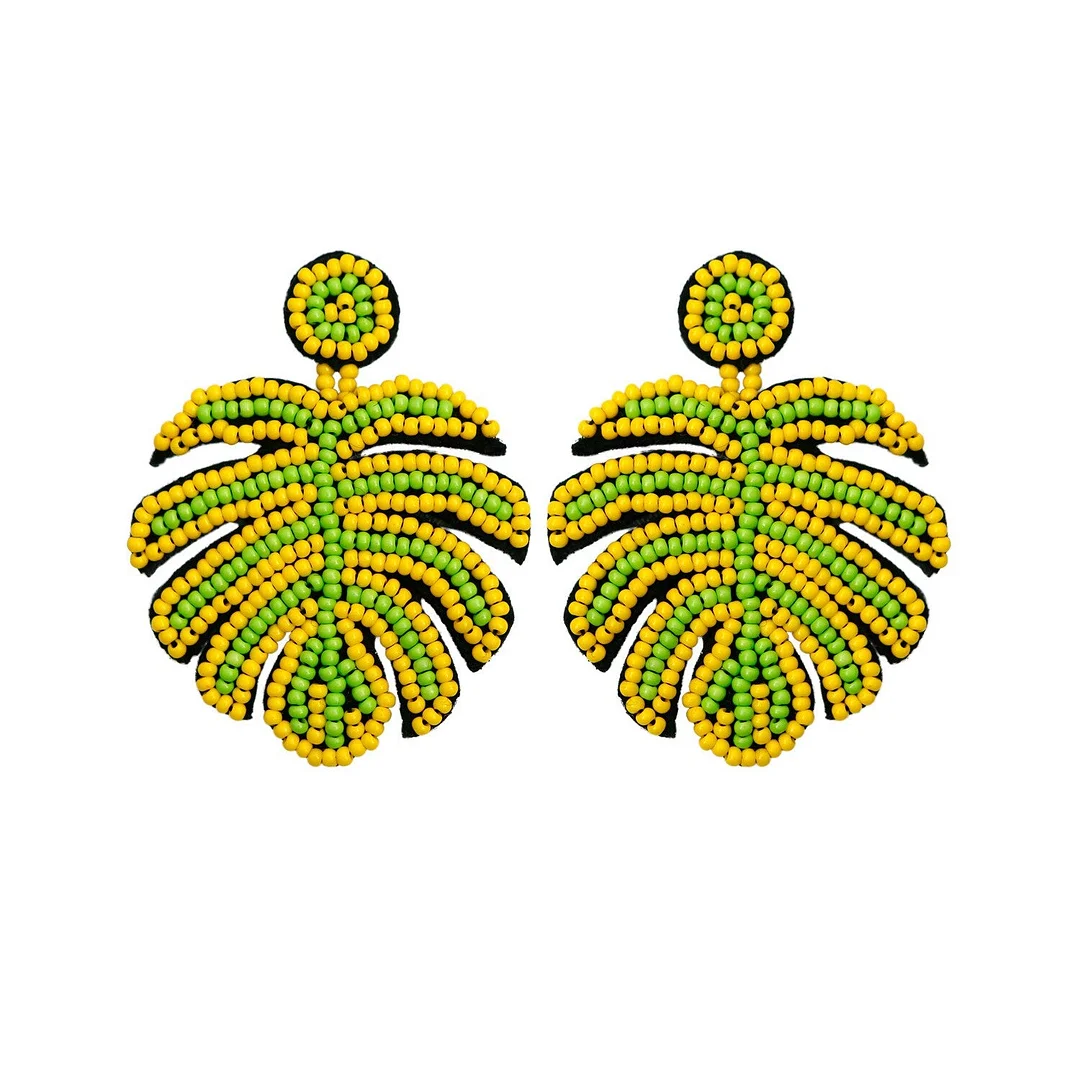 Dvacaman Super Cute Red Margarita Earrings for Women Handmade Statement Beaded Champagne Wine Glass Earrings High Quality Bijoux