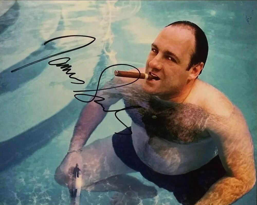 James Gandolfini signed 8 x 10