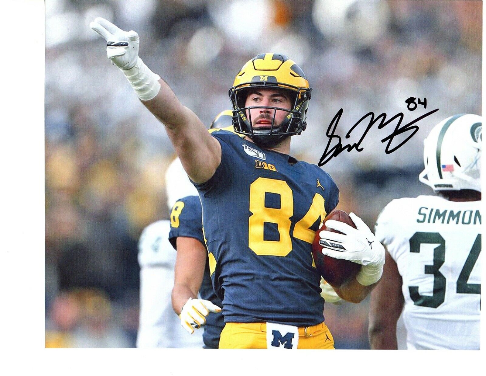 Sean McKeon Michigan Wolverines signed autographed 8x10 football Photo Poster painting E