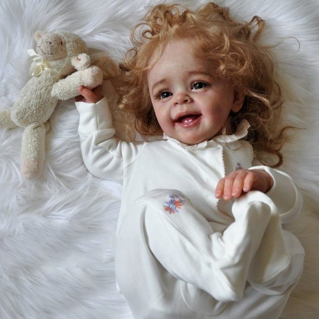 (This Is Yannick Baby) 20" Super Lovely Lifelike Handmade Silicone Smile Reborn Baby Girl Gracie