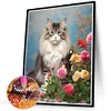 Diamond Painting-DIY Full Round Drill Noble Cat(40*40CM)