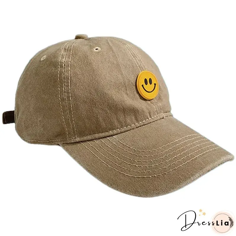 Vintage Smiley Baseball Cap Adjustable
