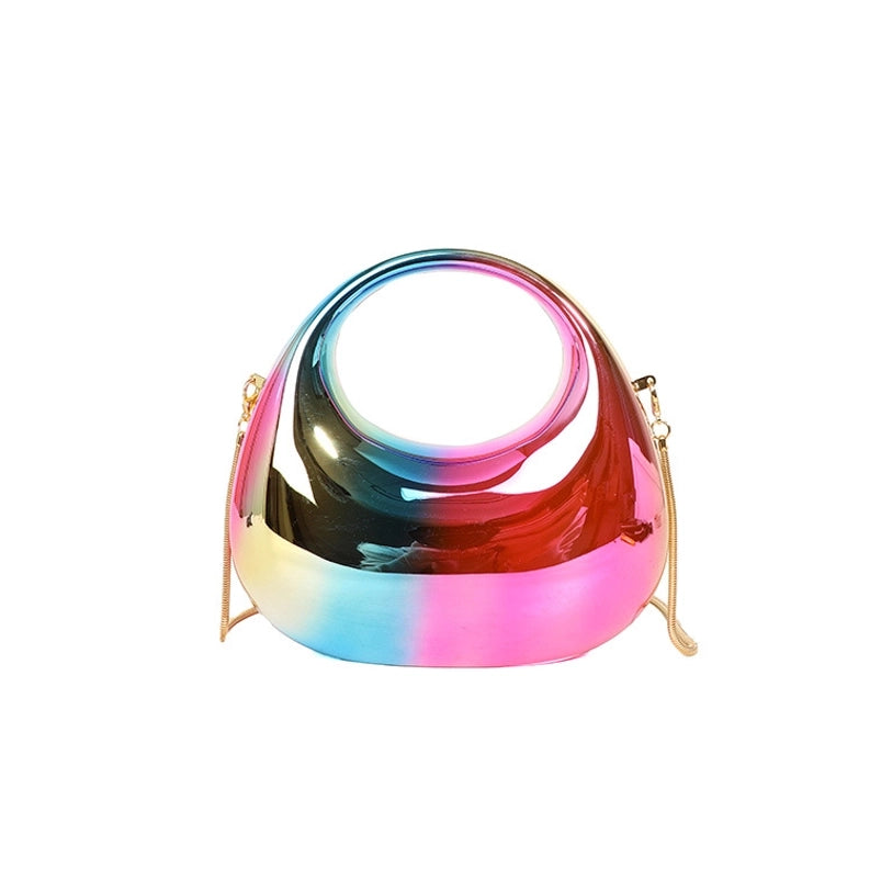 Women’s Arylic Gradient Color Solid Color Streetwear Dumpling Shape Magnetic Buckle Evening Bag