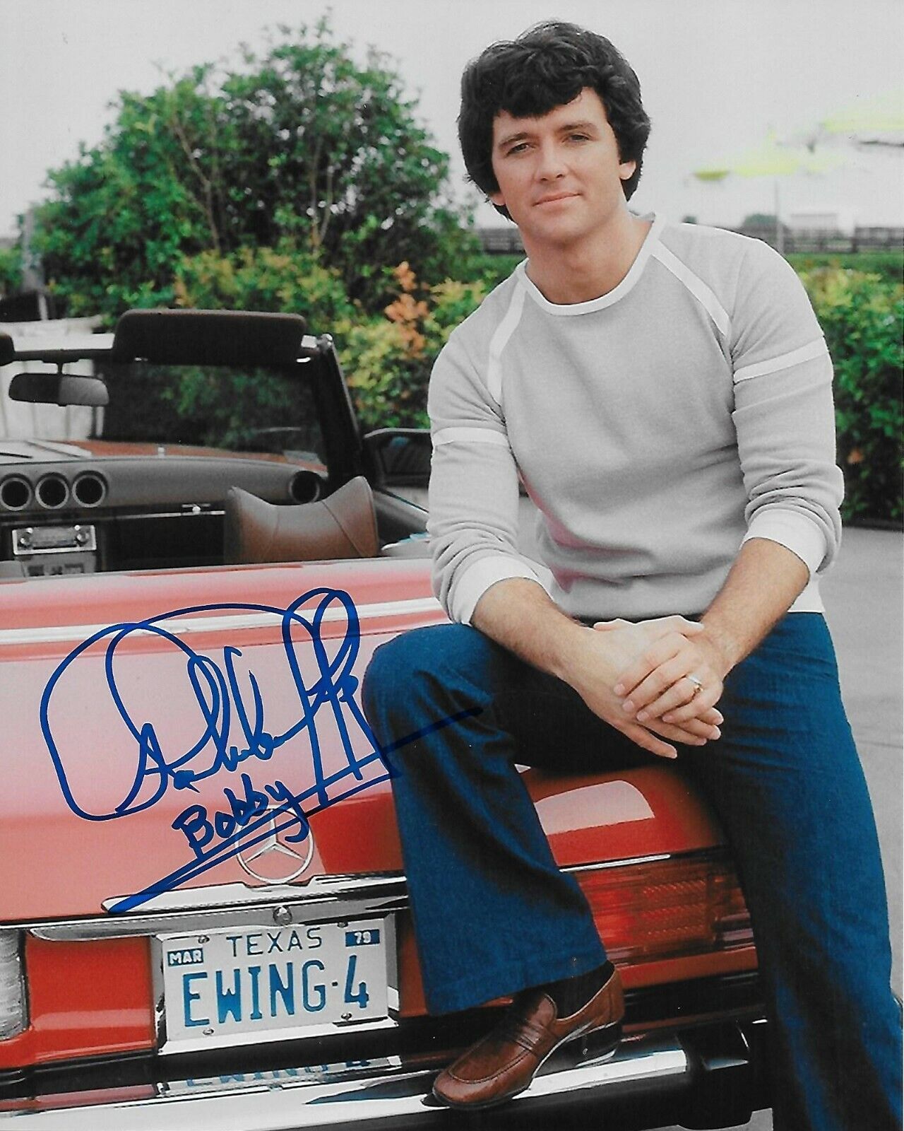 Patrick Duffy Dallas Original Autographed 8X10 Photo Poster painting #28 signed at HollywoodShow