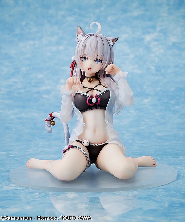 メガハウス　クレイモアスタチュー　しろねこ 1/7 Scale Original Art Cat Ear Ver. Alisa Mikhailovna Kujou