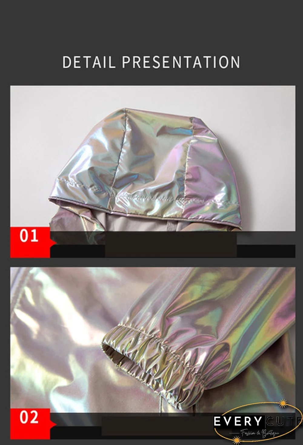 Unisex UV Protect Waterproof Windbreaker Zipper Jacket Hoodie Outwear Coat