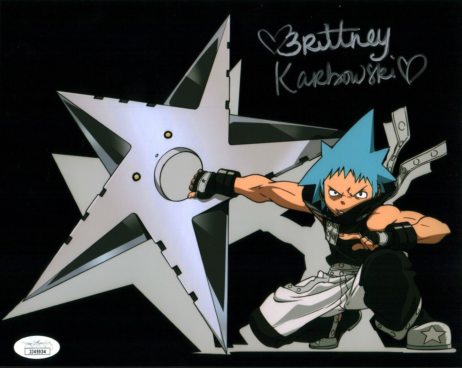 Brittney Karbowski Soul Eater Signed Autographed 8x10 Photo Poster painting JSA Certified COA